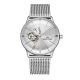 Reef Tiger Classic Glory Weißes Zifferblatt Mechanische Uhren aus Vollstahl RGA8239-YWY